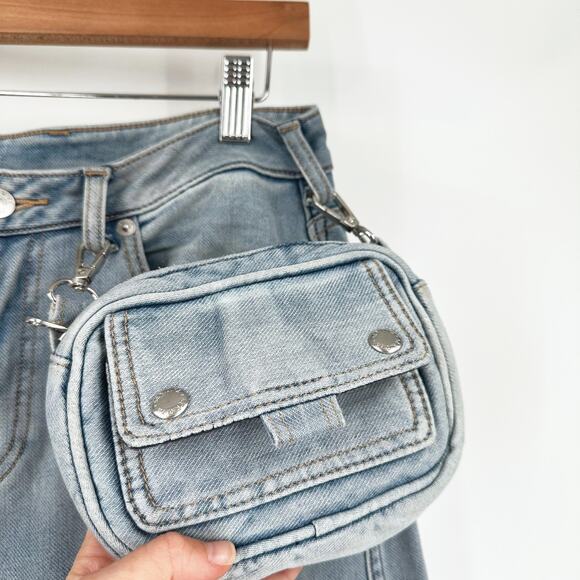 SER.O.YA Stephy Cargo Jeans Pants Size 25 Baggy Wide Leg Slouchy Skater Grunge - Picture 4 of 9